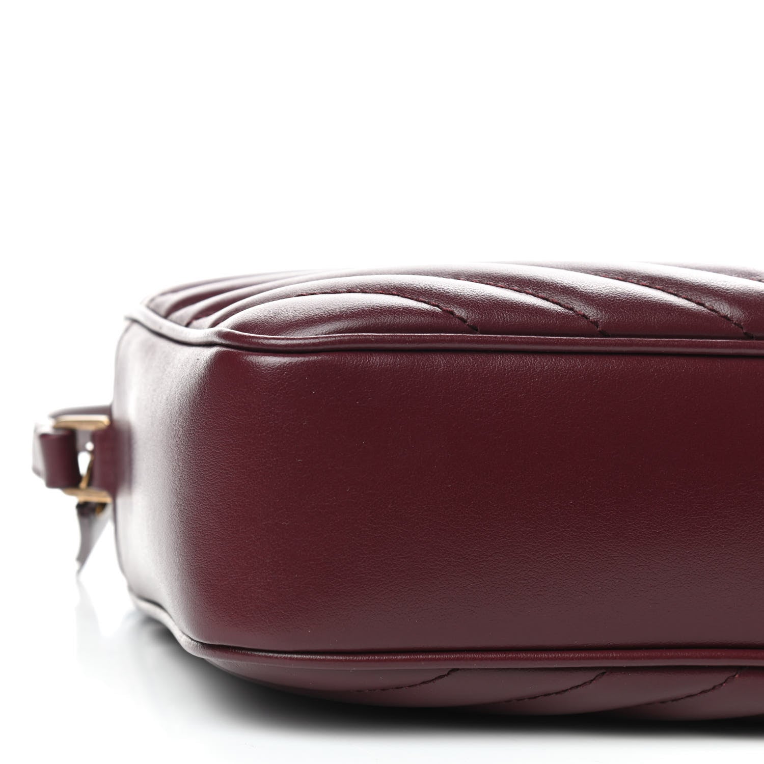 Saint Laurent Calfskin Matelasse Monogram Lou Camera Bag Dark Legion Red 6 of 9