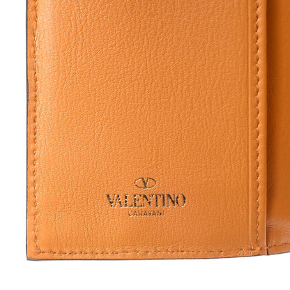 Valentino Garavani Calfskin Rockstud Continental Wallet Mandarin Sorbet 7 of 11