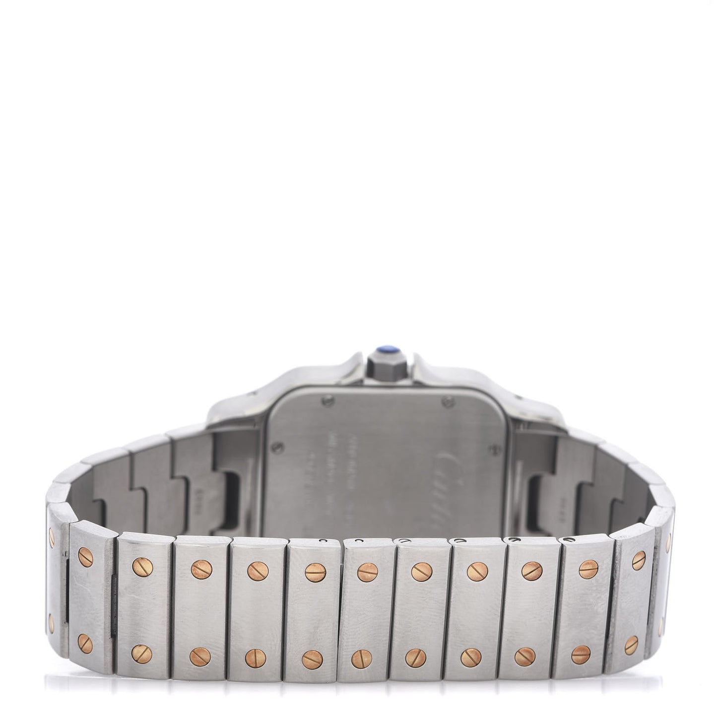 Stainless Steel 18K Yellow Gold 32mm Santos De Galbee Automatic Watch