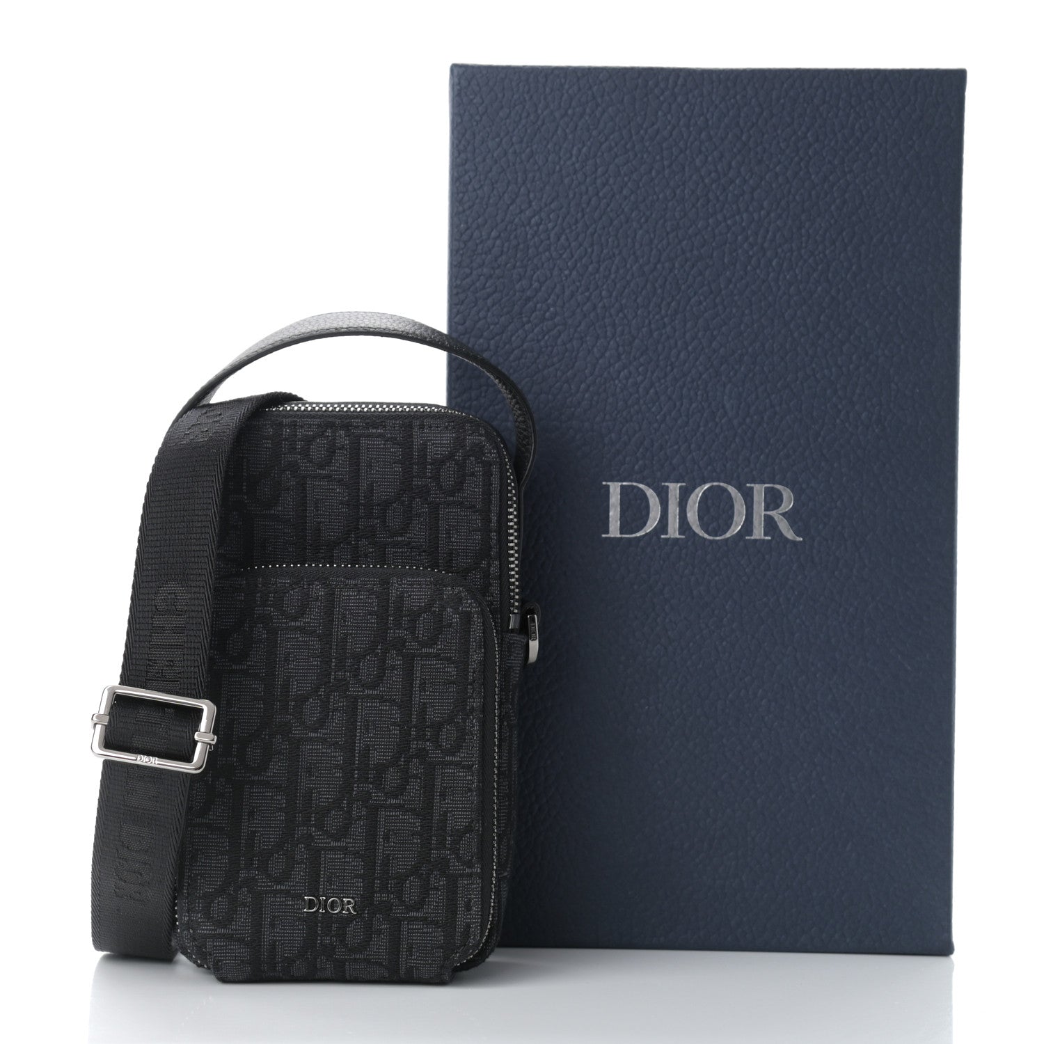 Christian Dior Oblique Crossbody Bag Black 8 of 8