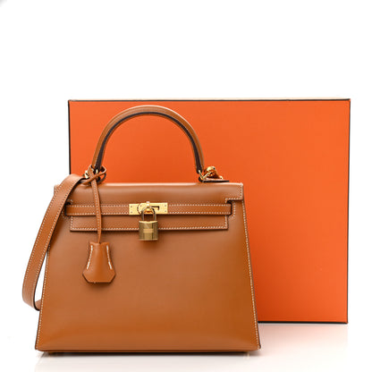 Hermes Veau Butler Kelly Sellier 25 Natural Sable 17 of 17