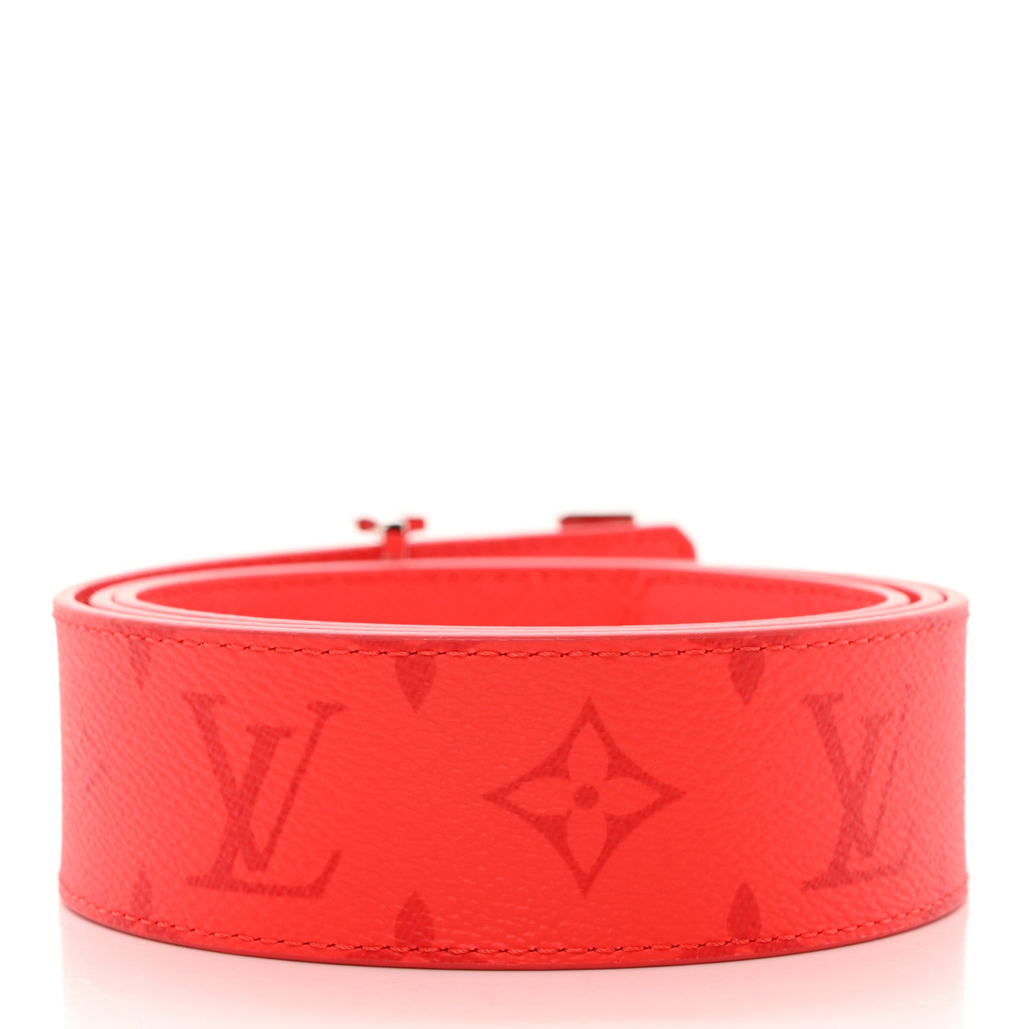 Louis Vuitton Monogram Taigarama 40mm Reversible LV Initiales Belt 90 36 Fire Red 3 of 6