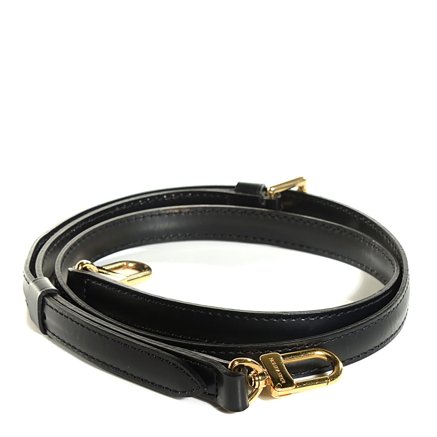 Leather Adjustable Shoulder Strap Black