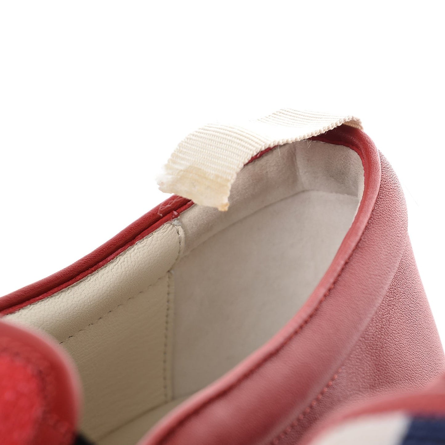 Canvas Sylvie Stripe Logo Mens Dublin Slip On Sneakers 10.5 Mystic White Hibiscus Red Maritime