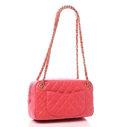 Chanel Calfskin Quilted Small Girl Shoulder Bag Pink 3 of 9