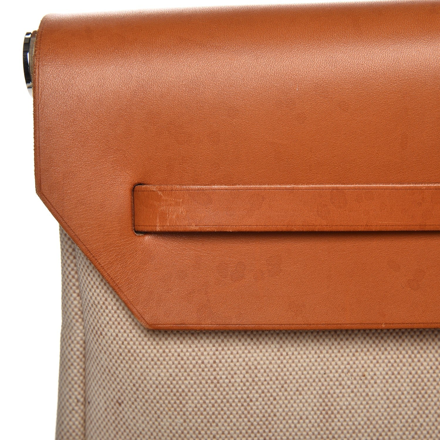 Hermes Toile Vache Calfskin Herbag Cabin Natural 8 of 13