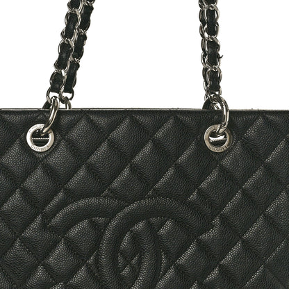 Chanel Caviar Quilted Grand Shopping Tote GST Black 8 of 12