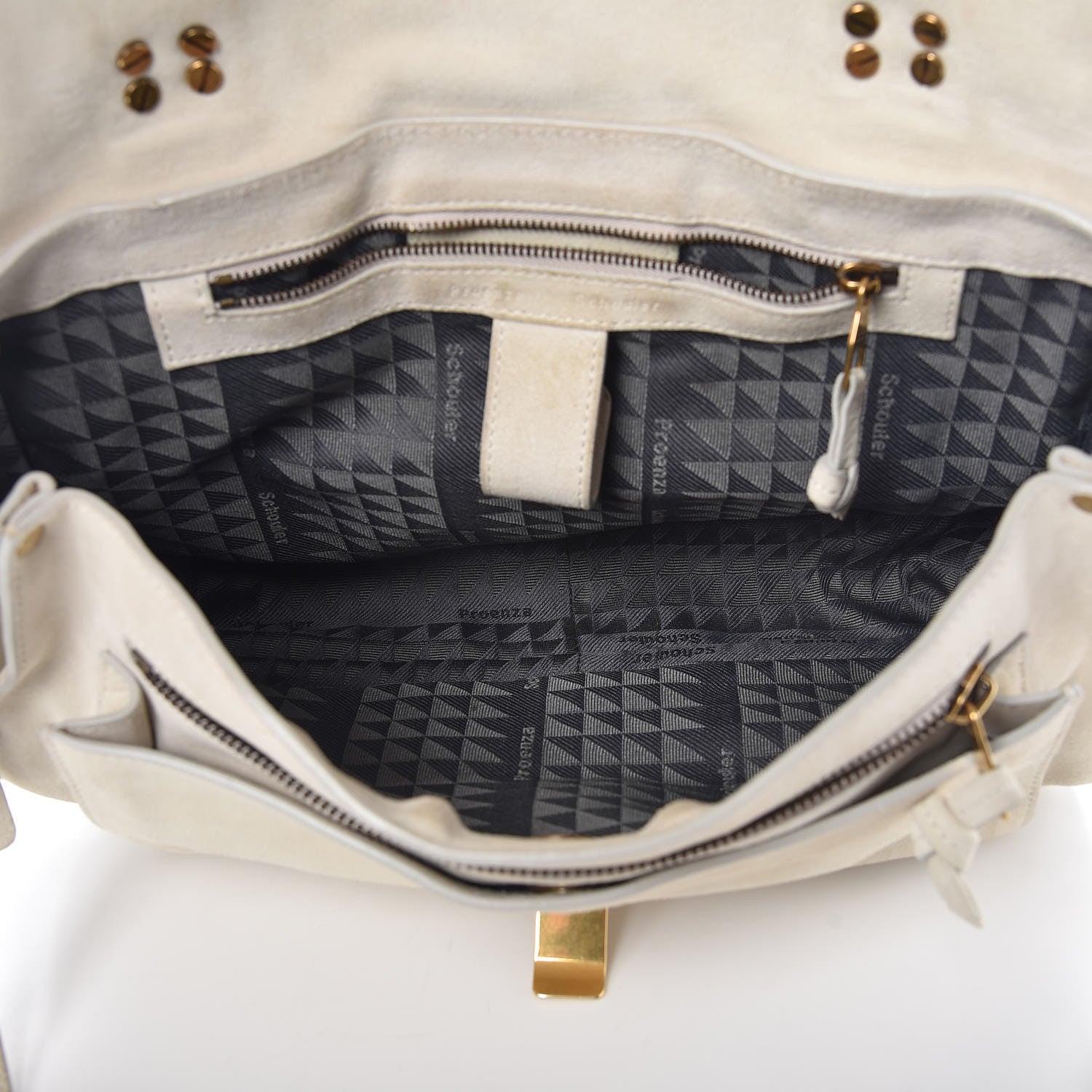 Proenza Schouler Suede PS1 Medium Satchel Ivory 5 of 23
