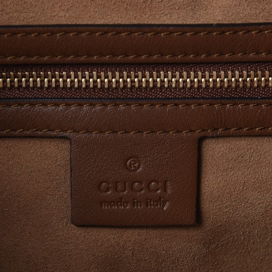 Gucci GG Supreme Monogram Large Linea A Hobo Light Brown 6 of 7