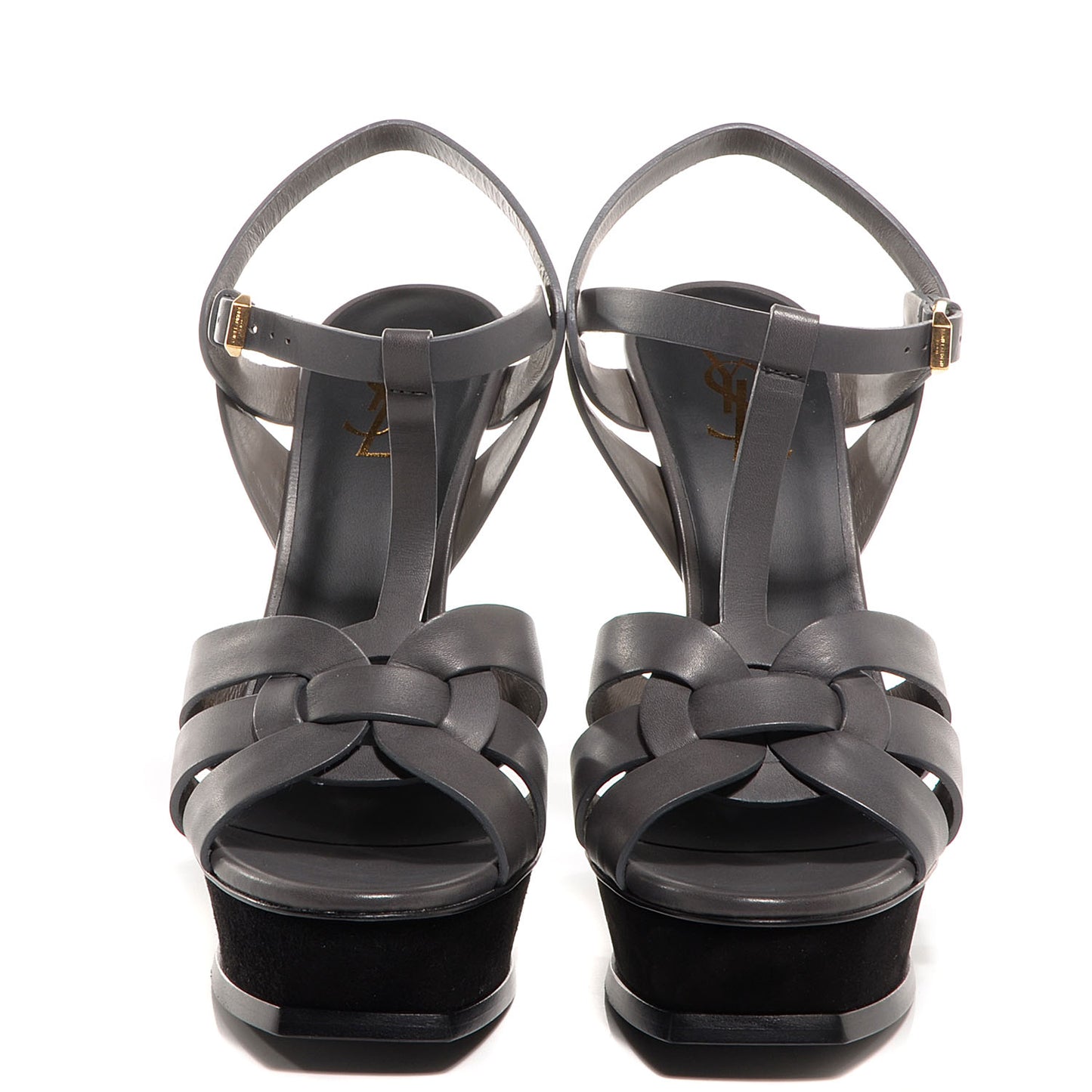 Suede Tribute 105 Platform Sandals Earth Nero 39.5