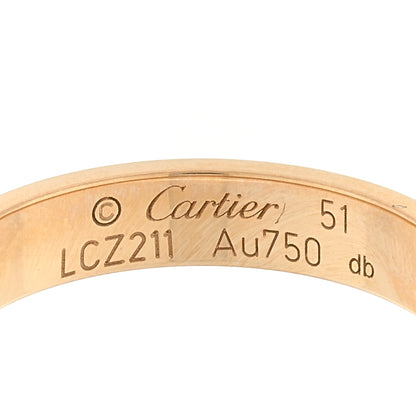 Cartier 18K Yellow Gold 3.5mm LOVE Wedding Band Ring 51 5.75 4 of 4