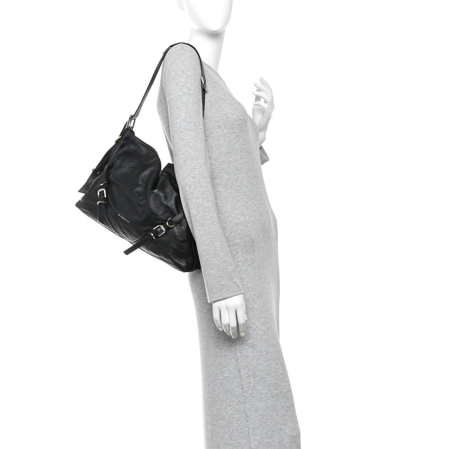 Givenchy Calfskin Medium Voyou Bag Black 2 of 10