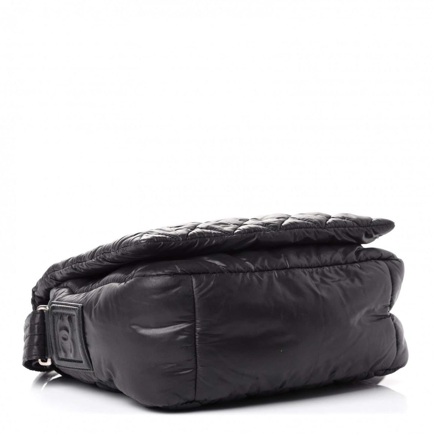Nylon Small Coco Cocoon Messenger Bag Black
