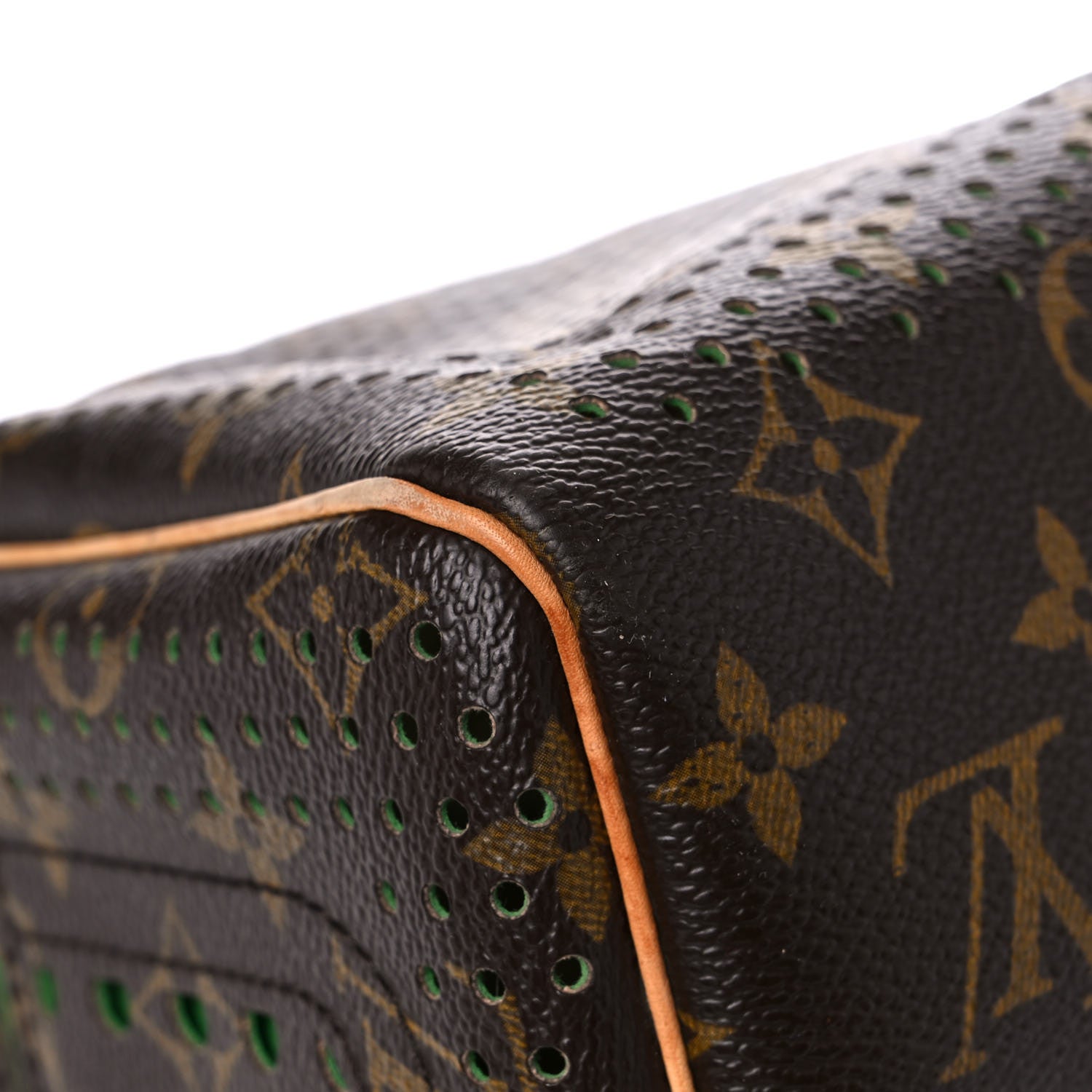 Louis Vuitton Monogram Perforated Speedy 30 Green 10 of 34