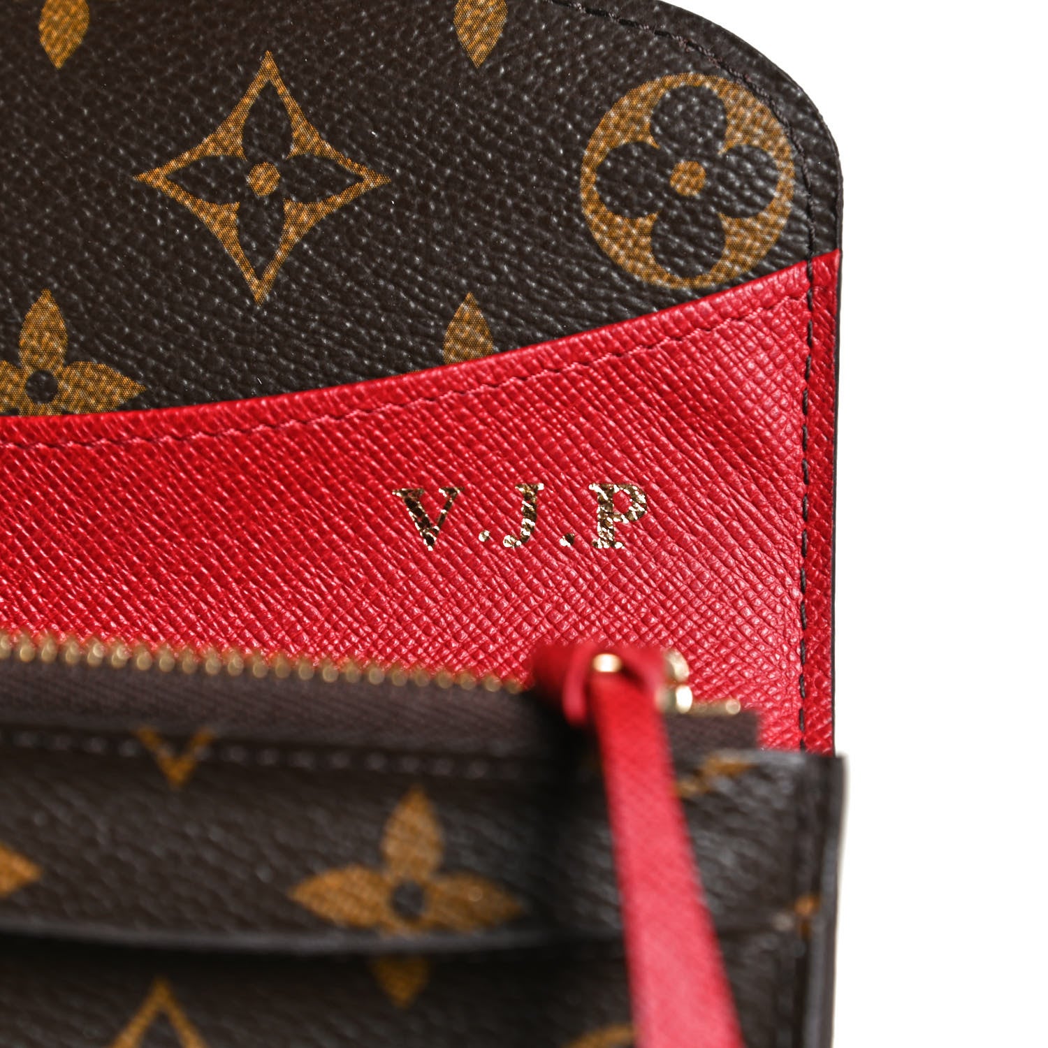 Louis Vuitton Monogram Emilie Wallet Rouge 11 of 12