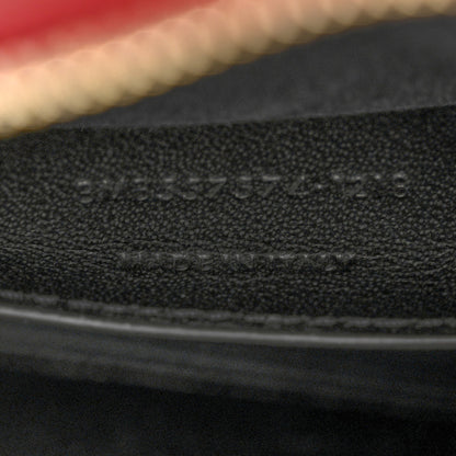Saint Laurent Lambskin Matelasse Vicky Monogram Belt Bag Eros Red 7 of 10