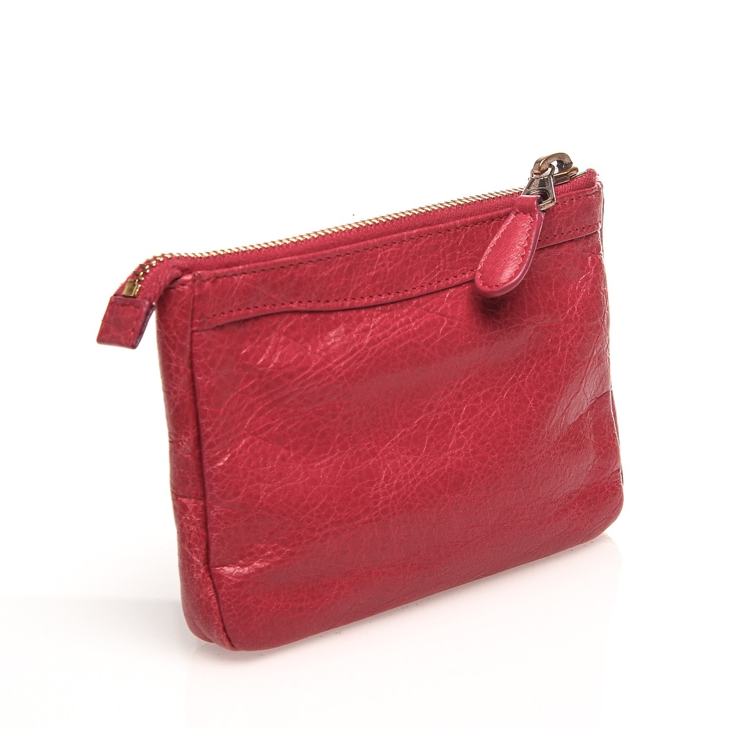 Agneau Giant 12 Silver Hardware M Porte-Monnaie Coin Purse Rose Thulian