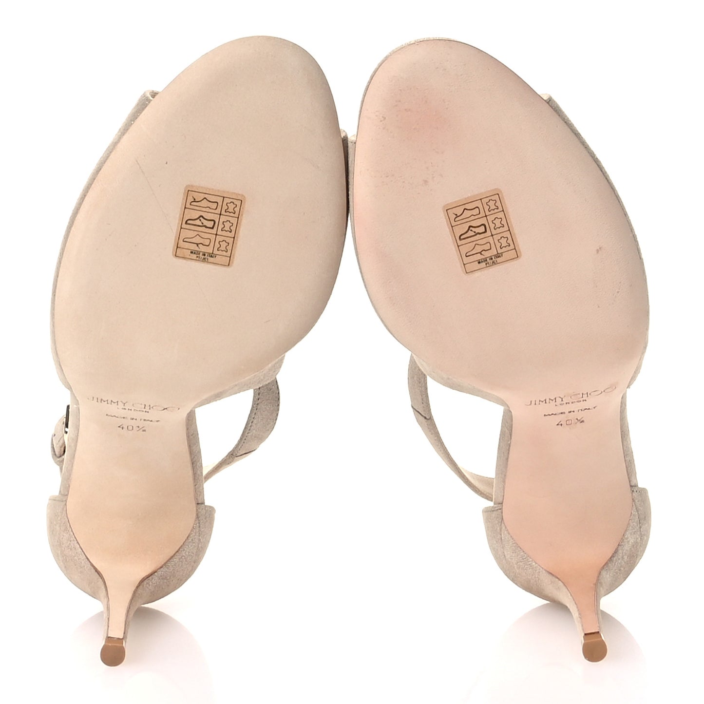 Shimmer Suede Emily 85 Sandal 40.5 Sand