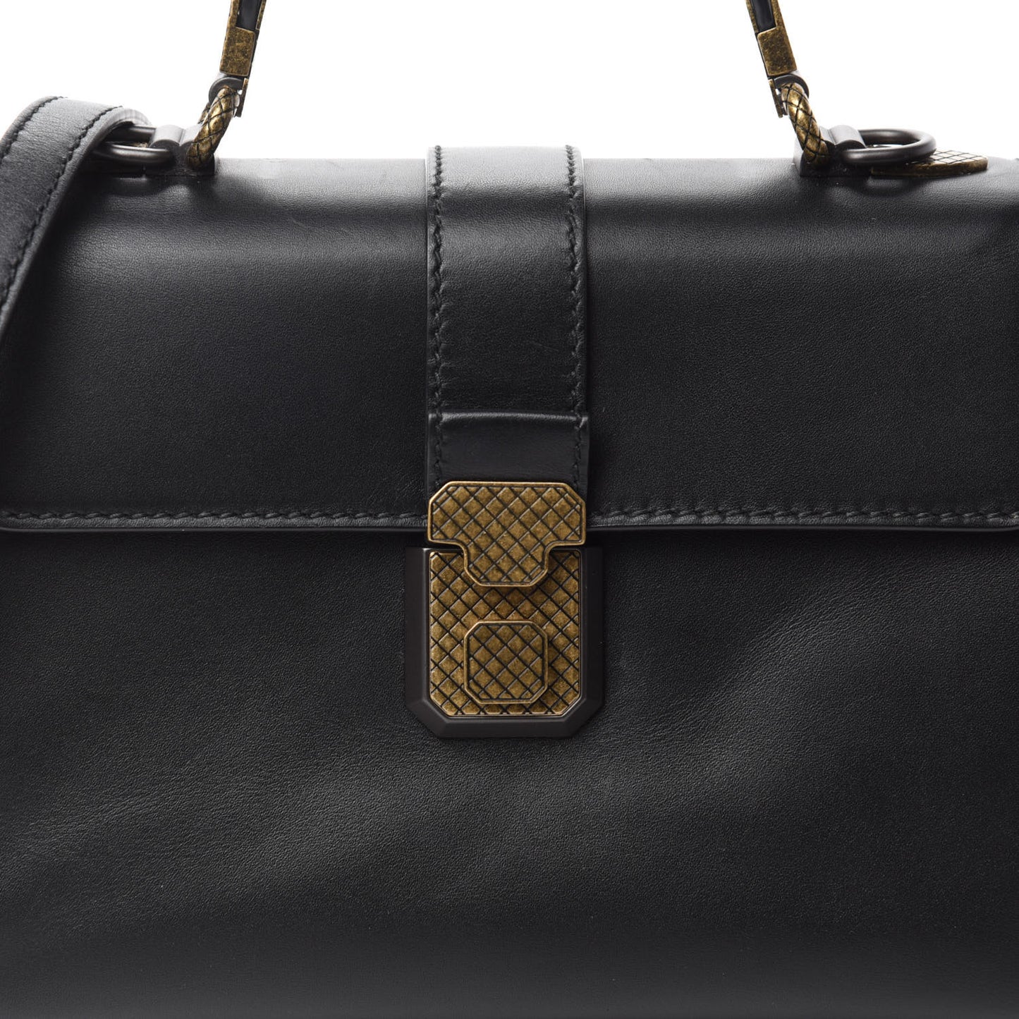 Nappa Small Piazza Bag Black