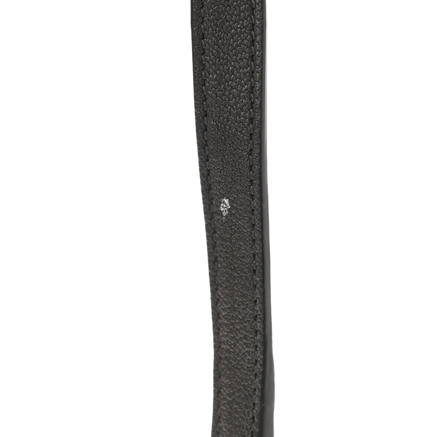 Saint Laurent Sheepskin Matelasse Chevron Monogram College Chain Wallet Coal 10 of 11