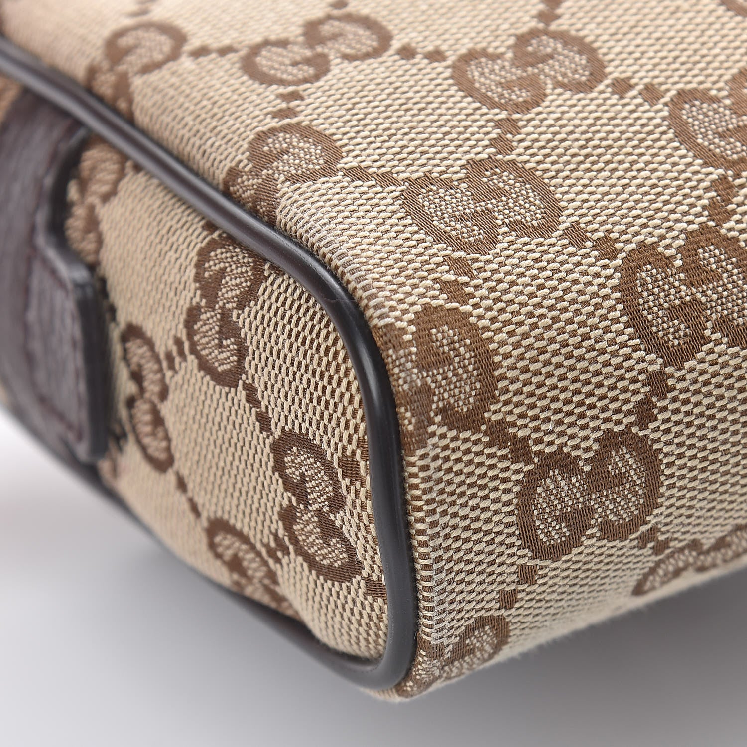 Gucci Monogram Belt Bag Dark Brown 9 of 10