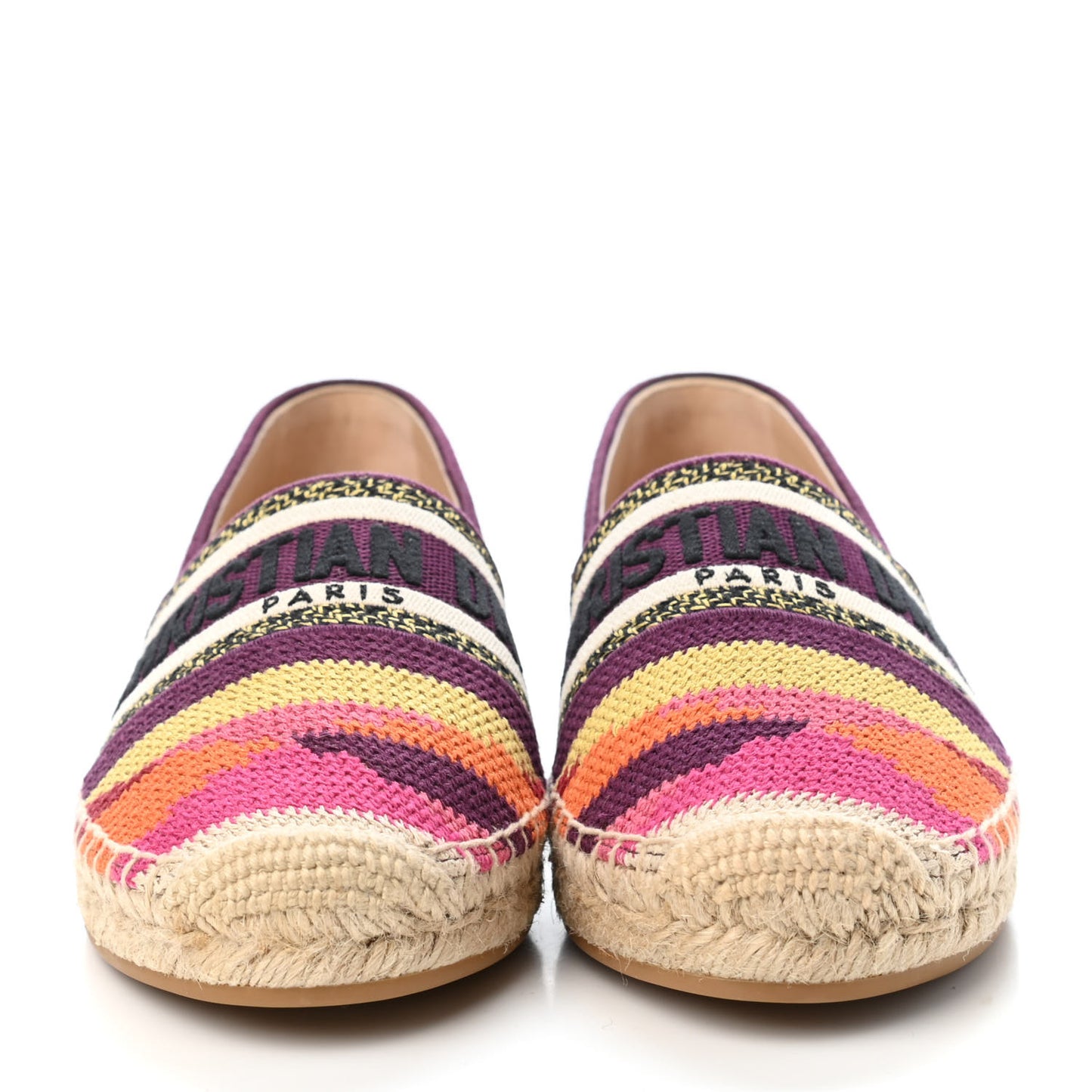 Cotton Embroidered Patchwork Granville Espadrille 37 Multicolor