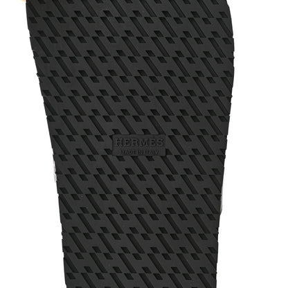Hermes Calfskin Womens Chypre Sandals 39 Black 7 of 15