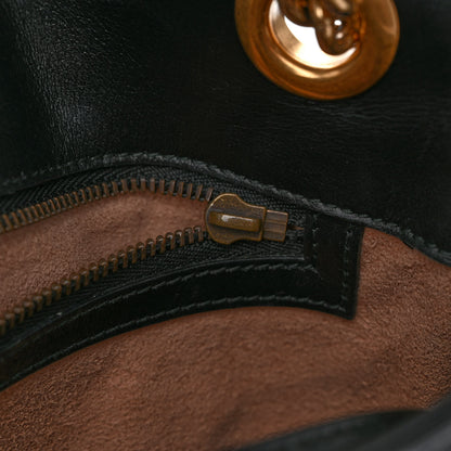 Gucci Calfskin Matelasse Small GG Marmont Shoulder Bag Black 11 of 12