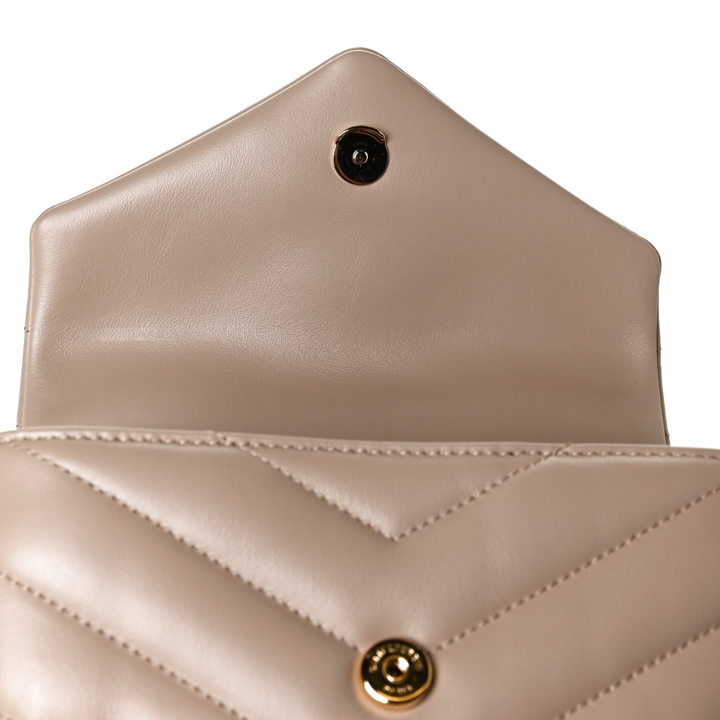 Calfskin Y Quilted Monogram Toy Loulou Crossbody Bag Dark Beige