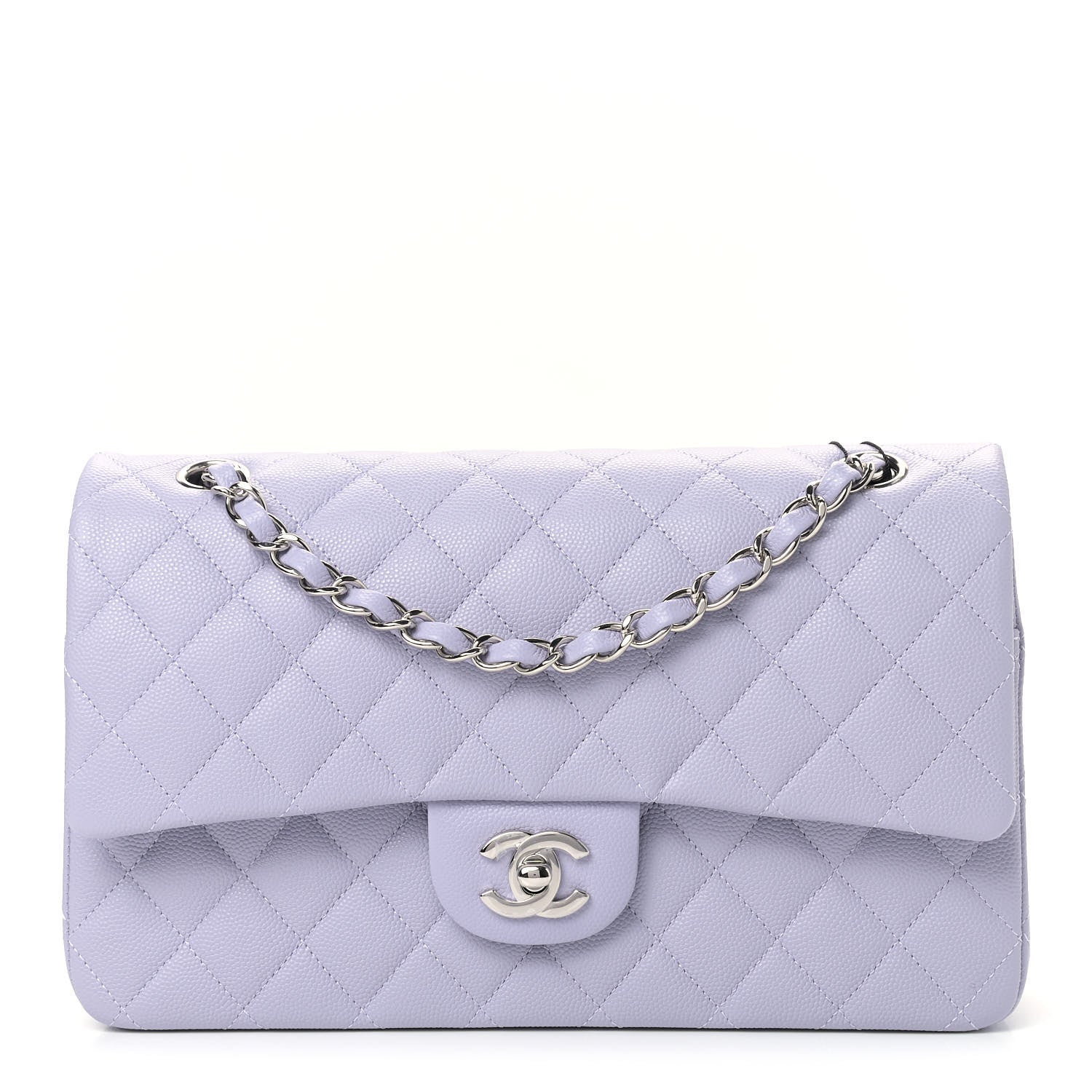 Chanel Caviar Quilted Medium Double Flap Light Purple 1 of 9