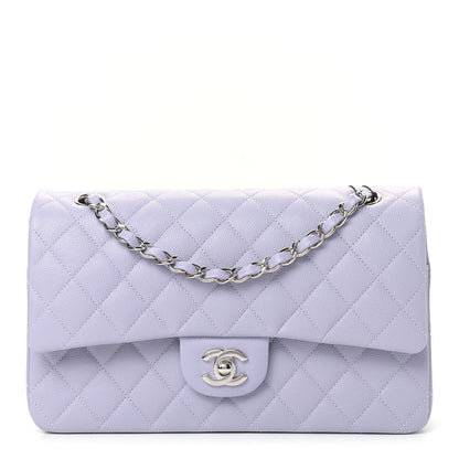 Chanel Caviar Quilted Medium Double Flap Light Purple 1 of 9
