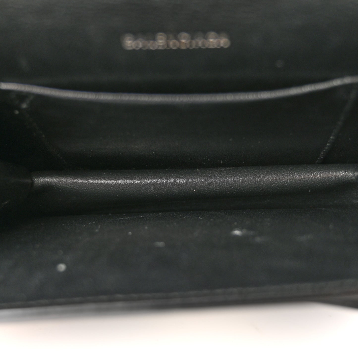 Patent Calfskin Lizard Embossed XS Sharp Top Handle Bag Black