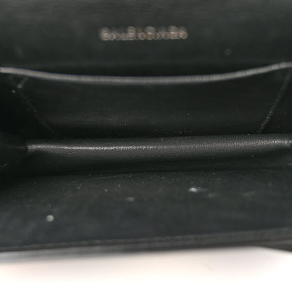 Balenciaga Patent Calfskin Lizard Embossed XS Sharp Top Handle Bag Black 5 of 14