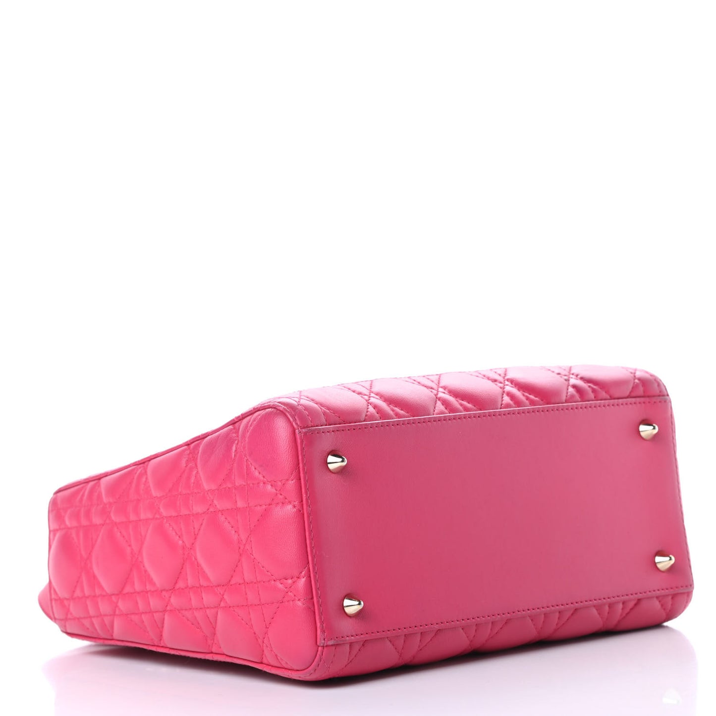 Lambskin Cannage Medium Lady Dior Pink
