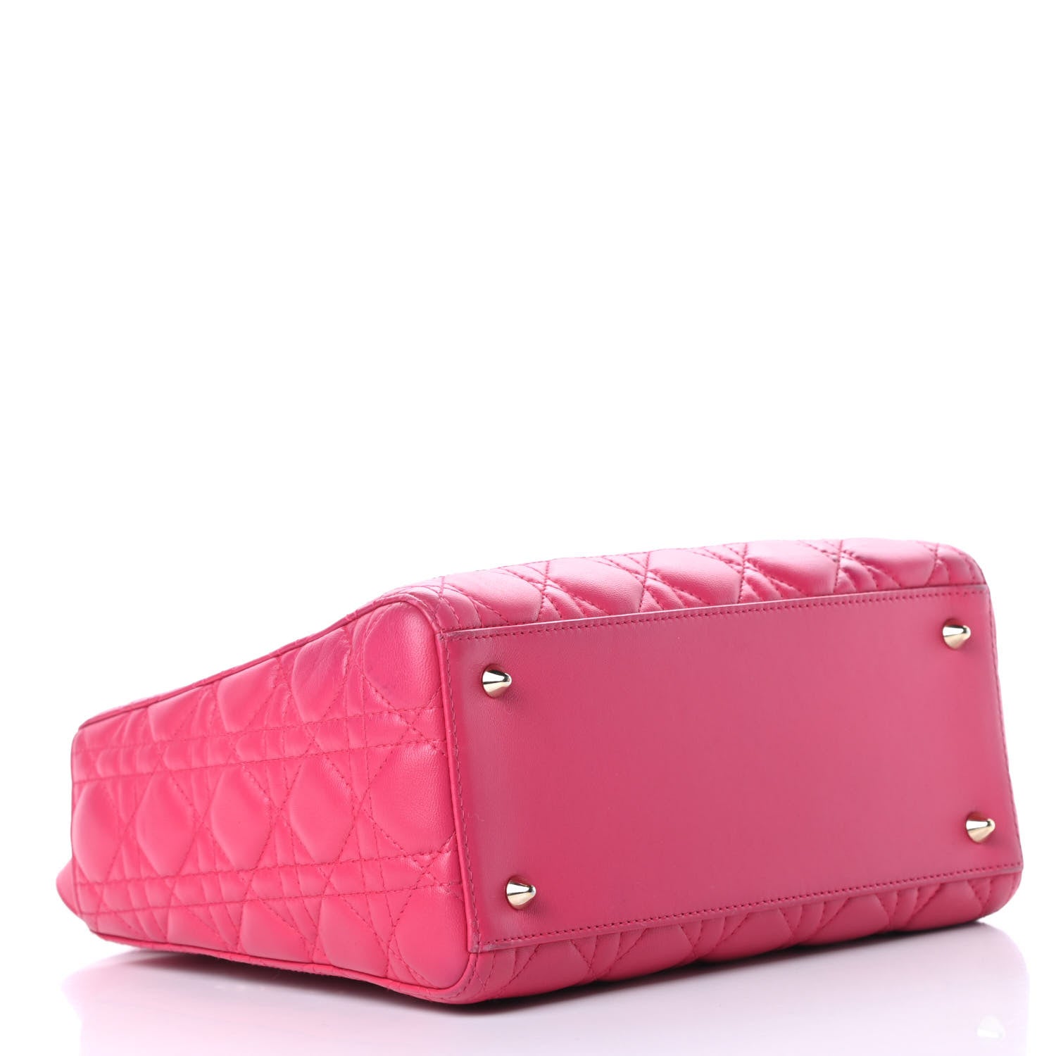 Christian Dior Lambskin Cannage Medium Lady Dior Pink 4 of 15