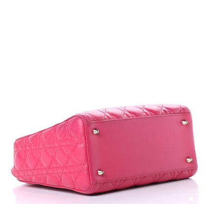 Christian Dior Lambskin Cannage Medium Lady Dior Pink 4 of 15