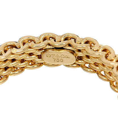 Tiffany 18K Yellow Gold Narrow Somerset Mesh Ring 49 4.75 4 of 4
