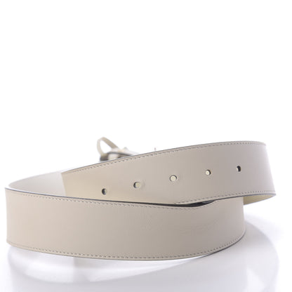 Gucci Calfskin Double G 40mm Belt 85 34 Mystic White 3 of 8