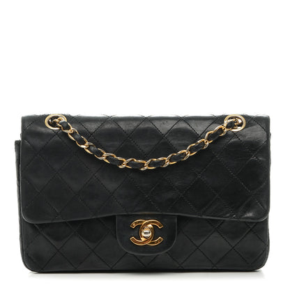 Chanel Lambskin Quilted Small Double Flap Black 1 of 10