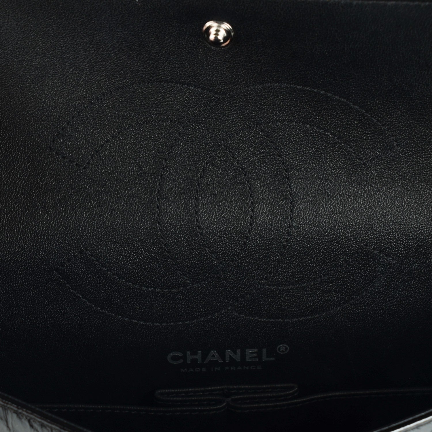 Chanel Glazed Calfskin Quilted 2.55 Reissue 225 Flap Black 6 of 8