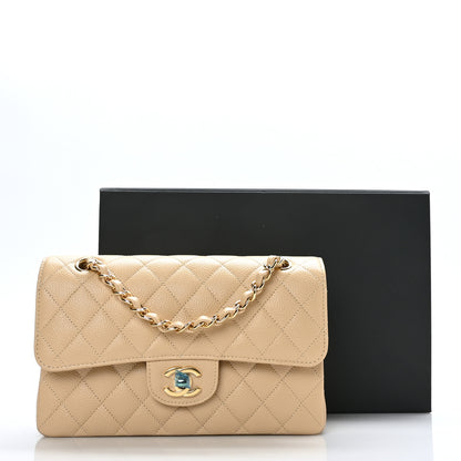 Chanel Caviar Quilted Small Double Flap Beige 11 of 11