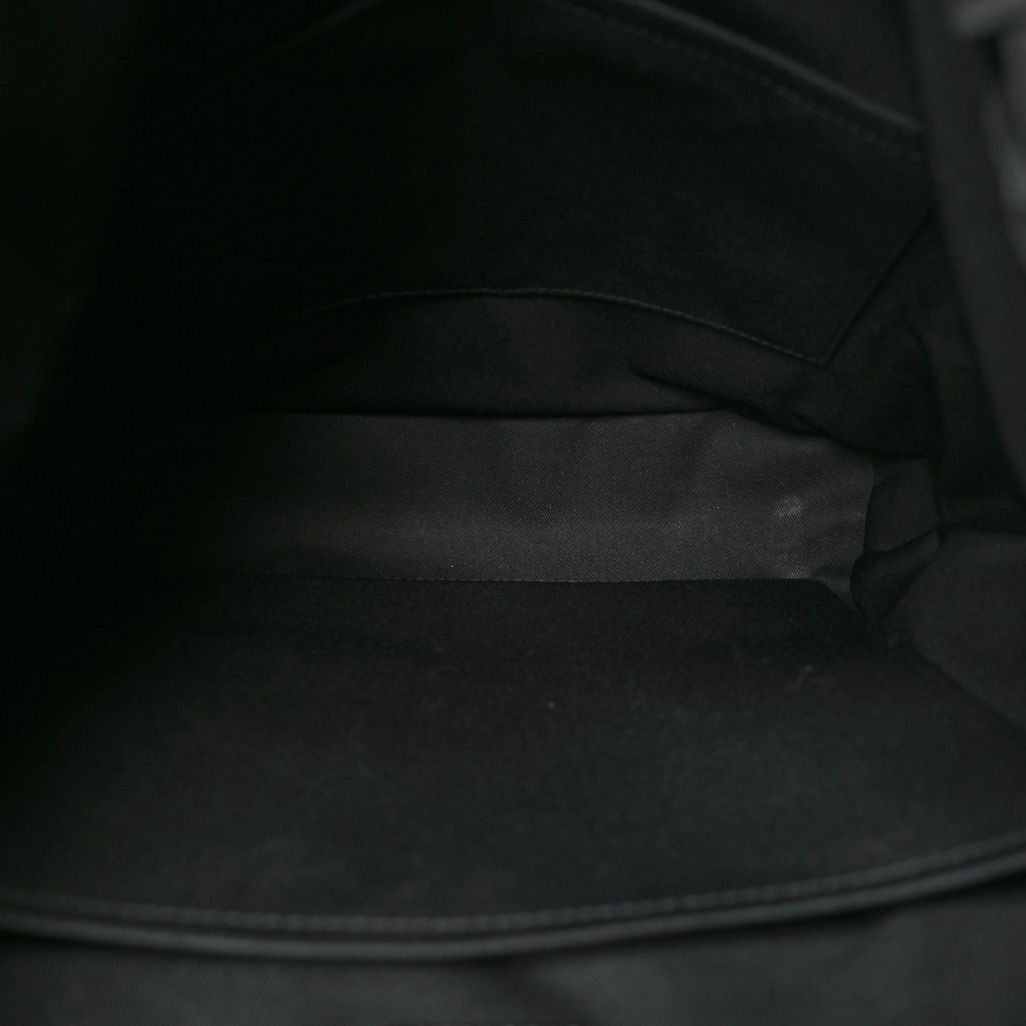 Shiny Calfskin Montsouris Cargo Backpack Black