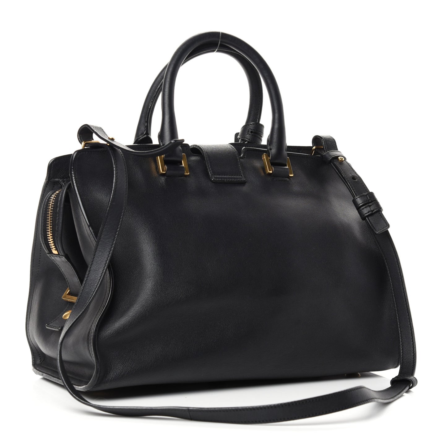 Calfskin Small Classic Y Cabas Black