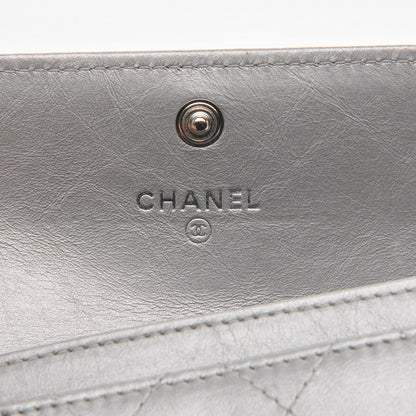 Chanel Metallic Calfskin Quilted Palette Card Holder Silver 6 of 8