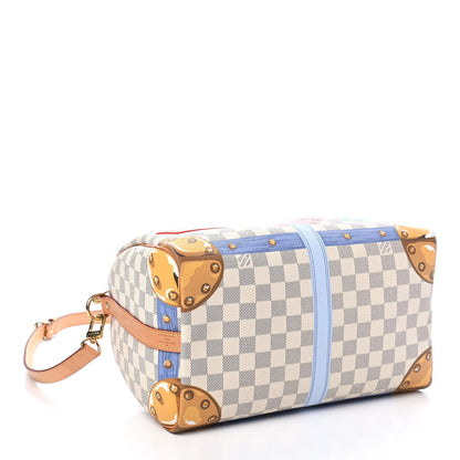 Louis Vuitton Damier Azur Summer Trunks Speedy Bandouliere 30 4 of 9