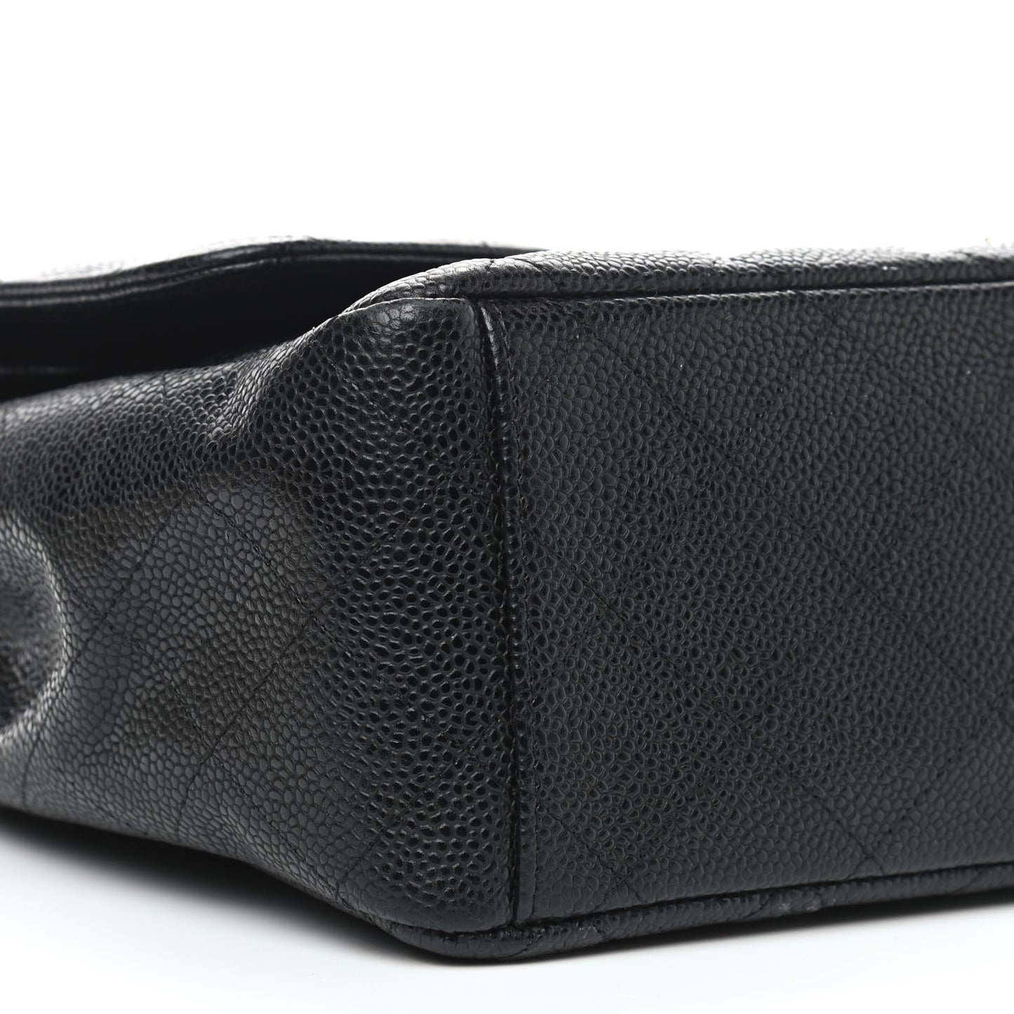 Caviar Quilted Maxi Double Flap Black