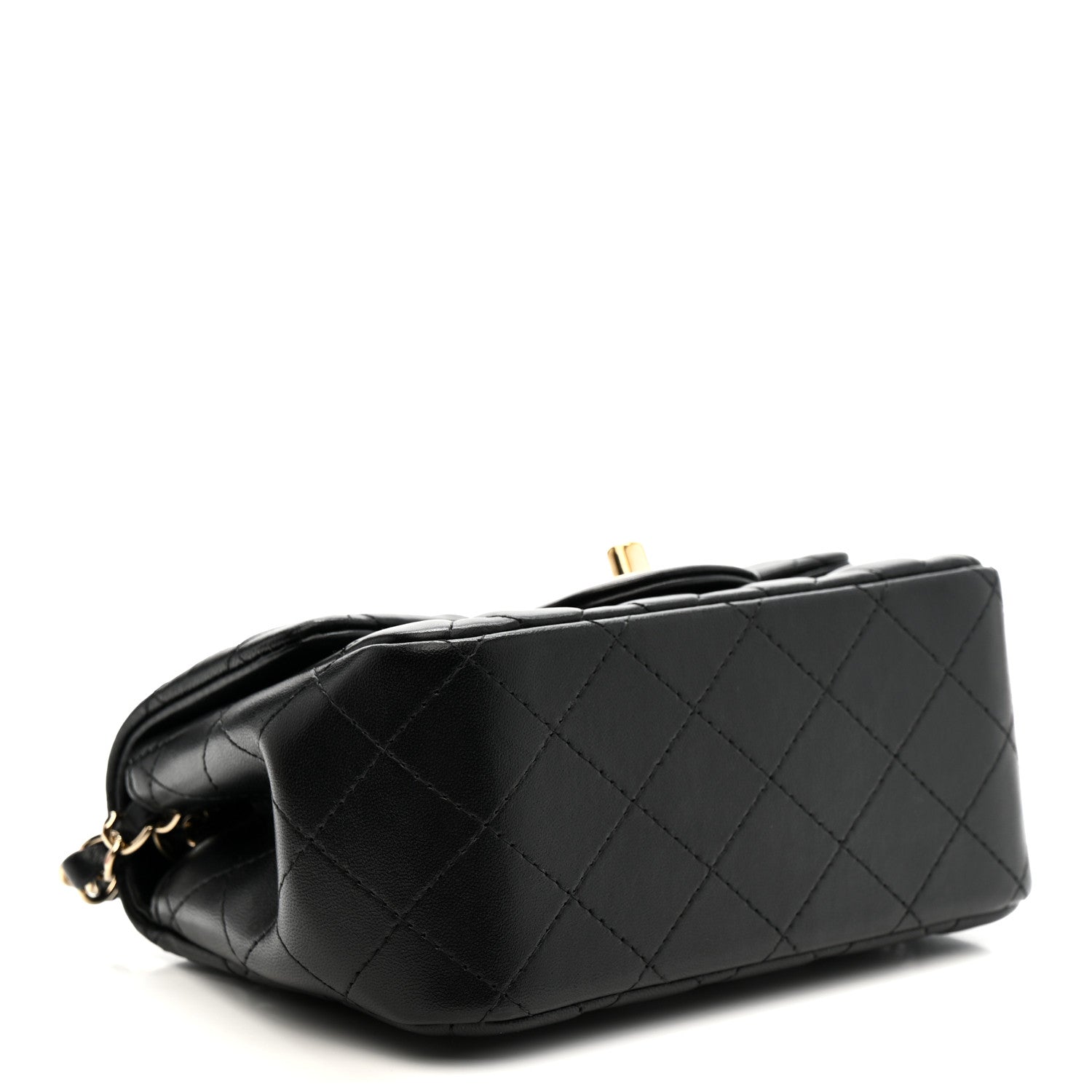 Chanel Lambskin Quilted Mini Square Flap Black 7 of 21