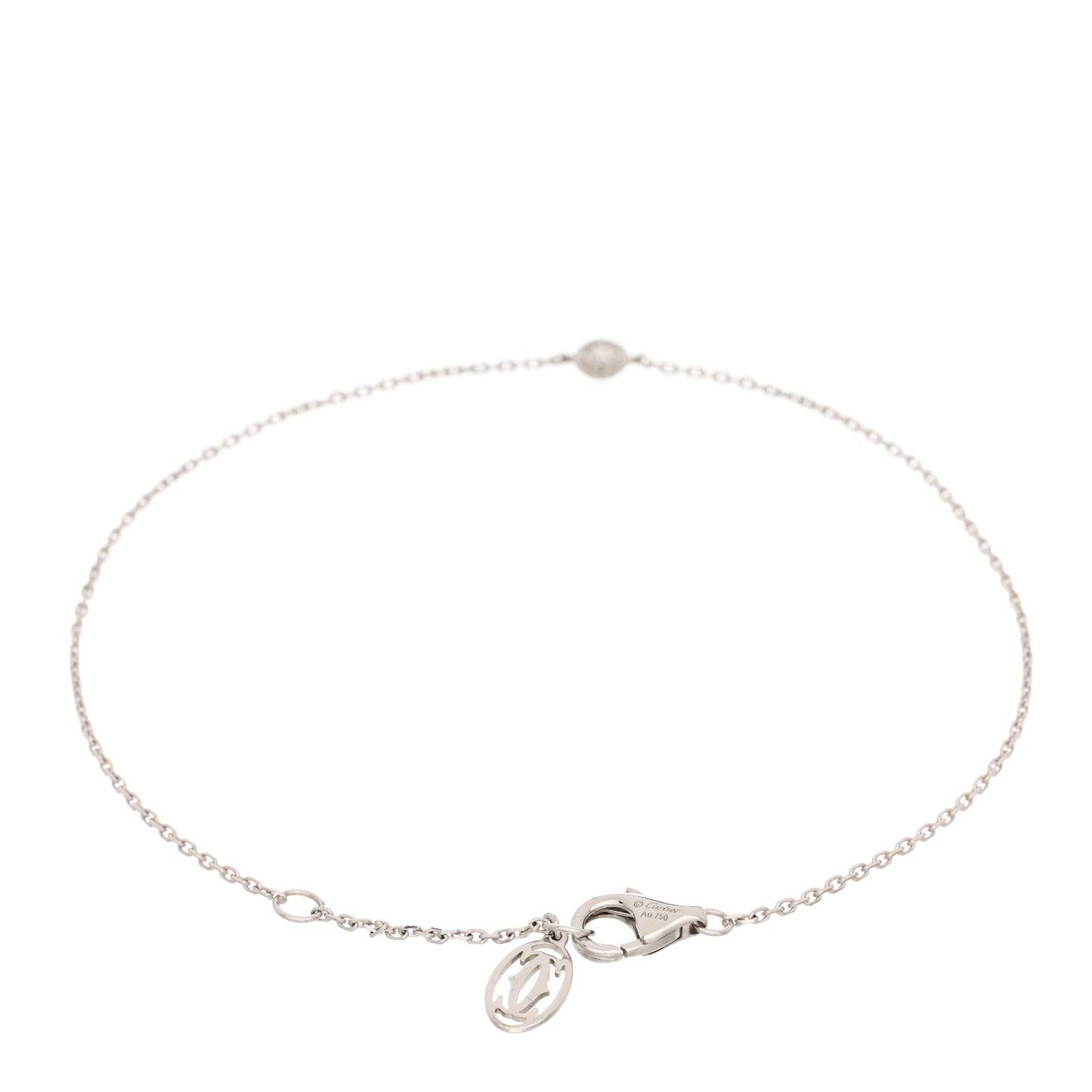 18K White Gold Diamond XS D'Amour Bracelet
