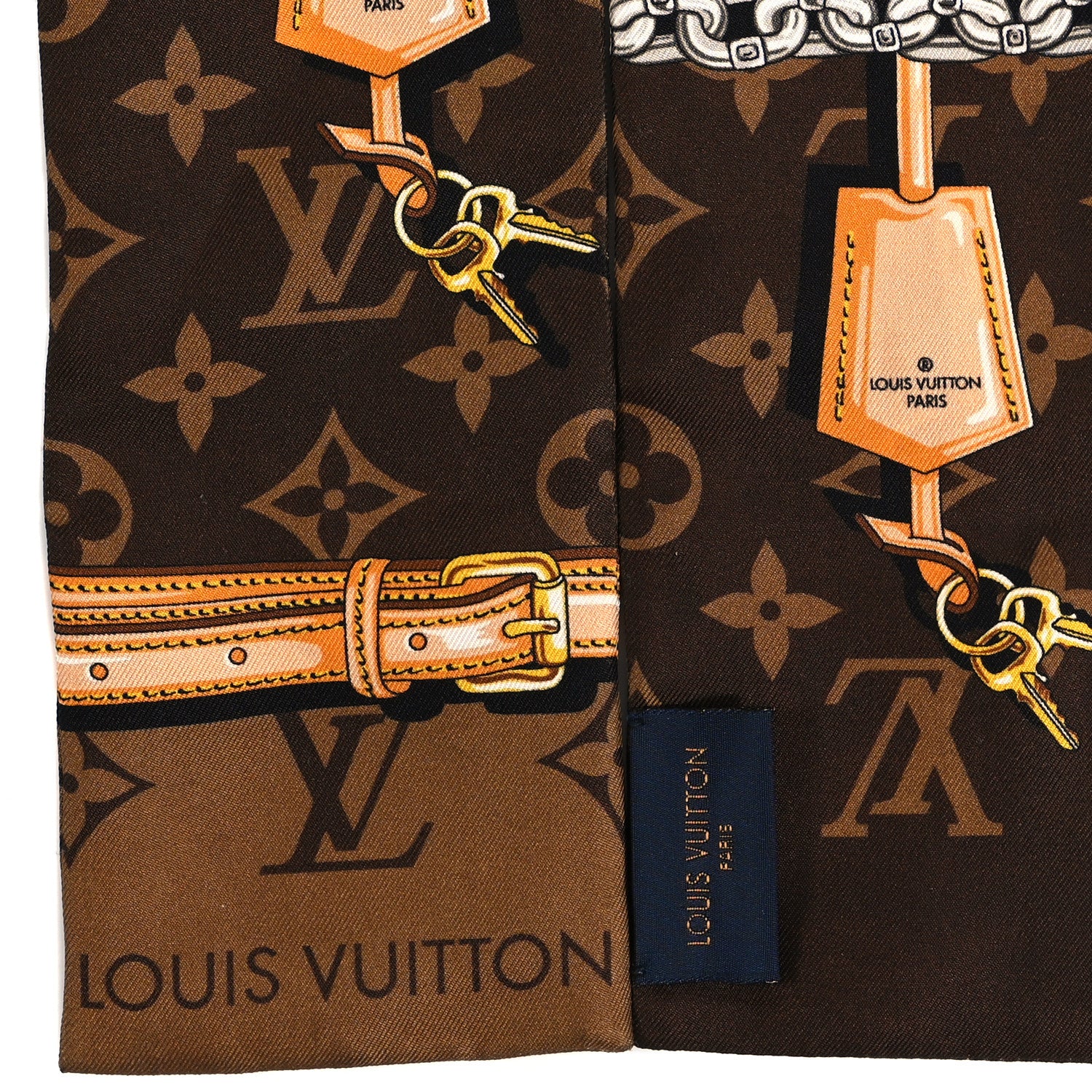 Louis Vuitton Silk Monogram Confidential Bandeau Brown 3 of 4