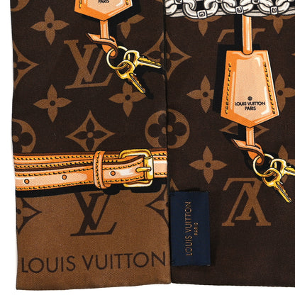 Louis Vuitton Silk Monogram Confidential Bandeau Brown 3 of 4
